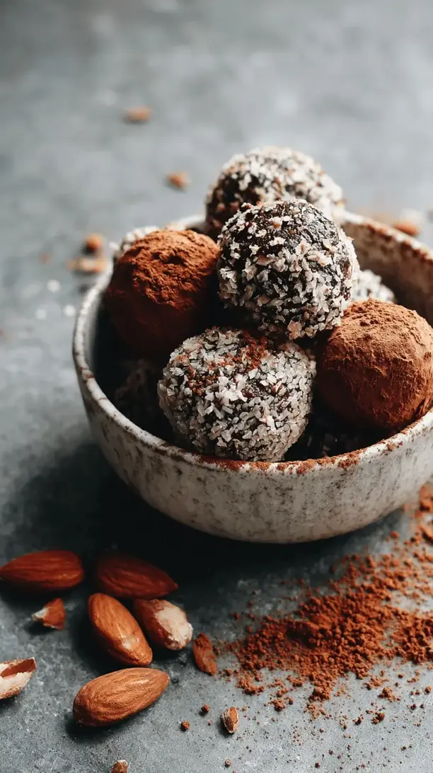 almond butter chocolate truffles