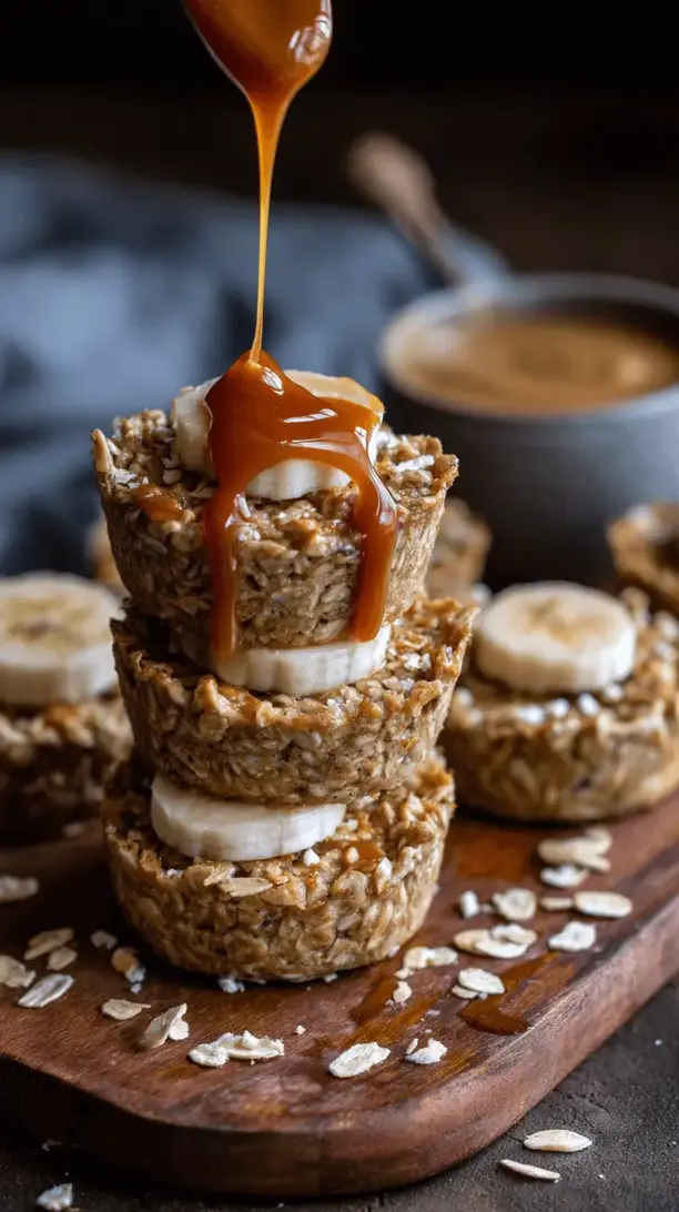 almond butter oatmeal cups