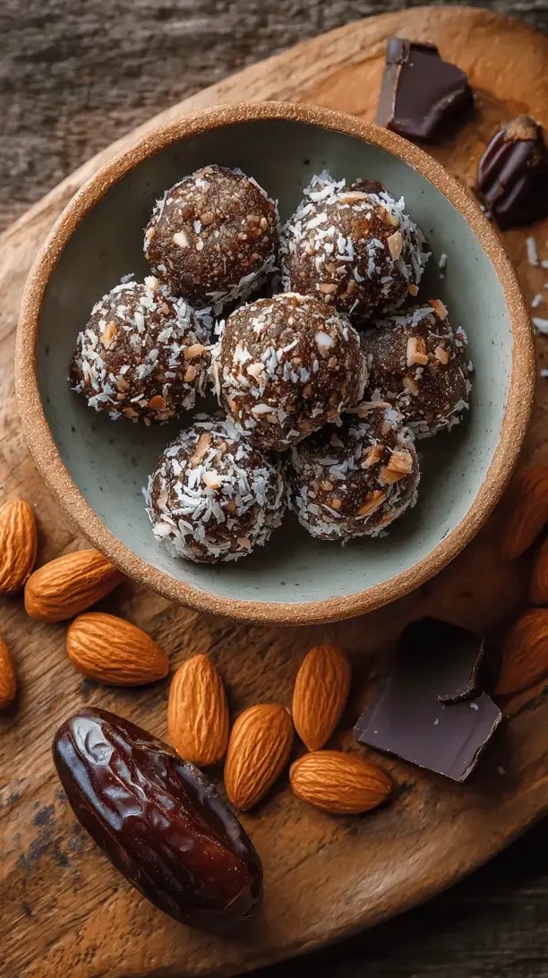 almond joy energy bites
