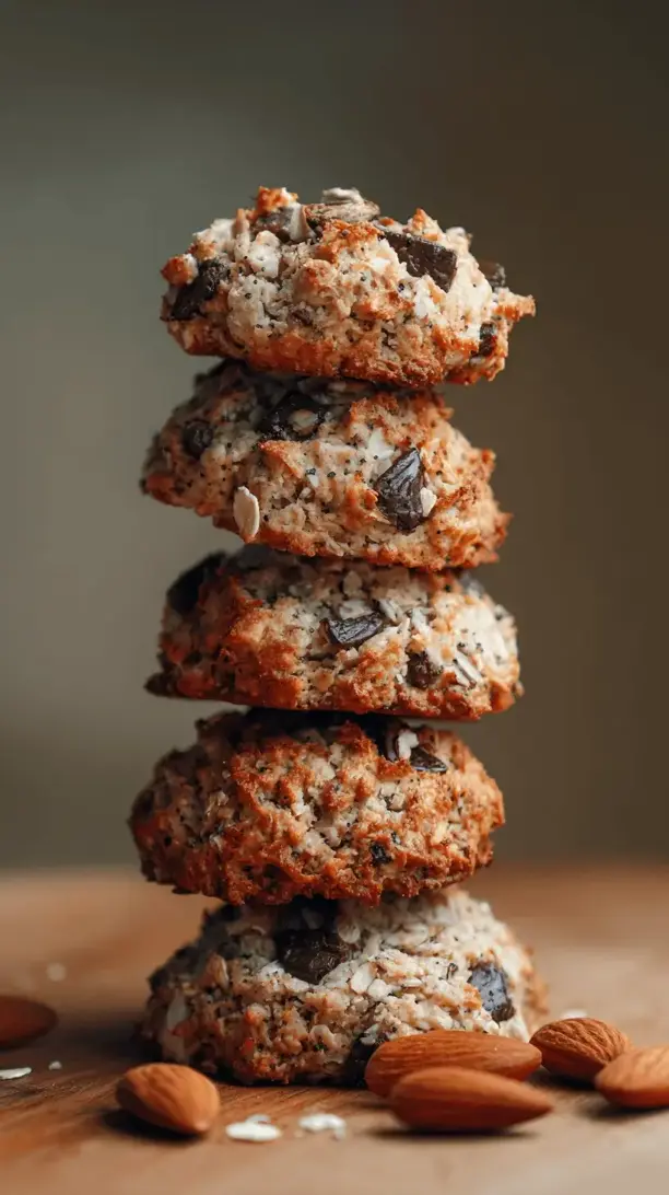 almond joy inspired cookies