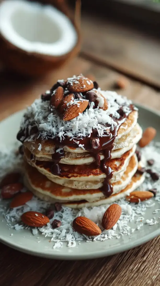 almond joy pancakes