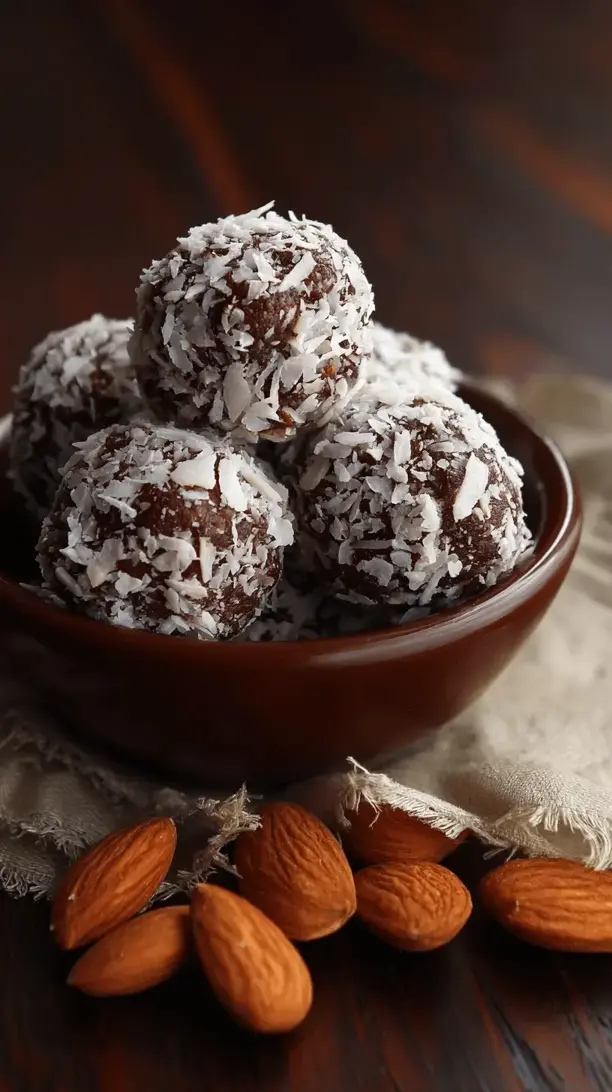 almond joy style bites