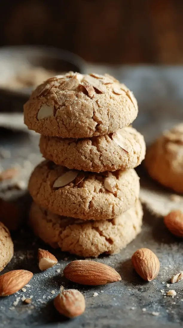 almond tahini cookies