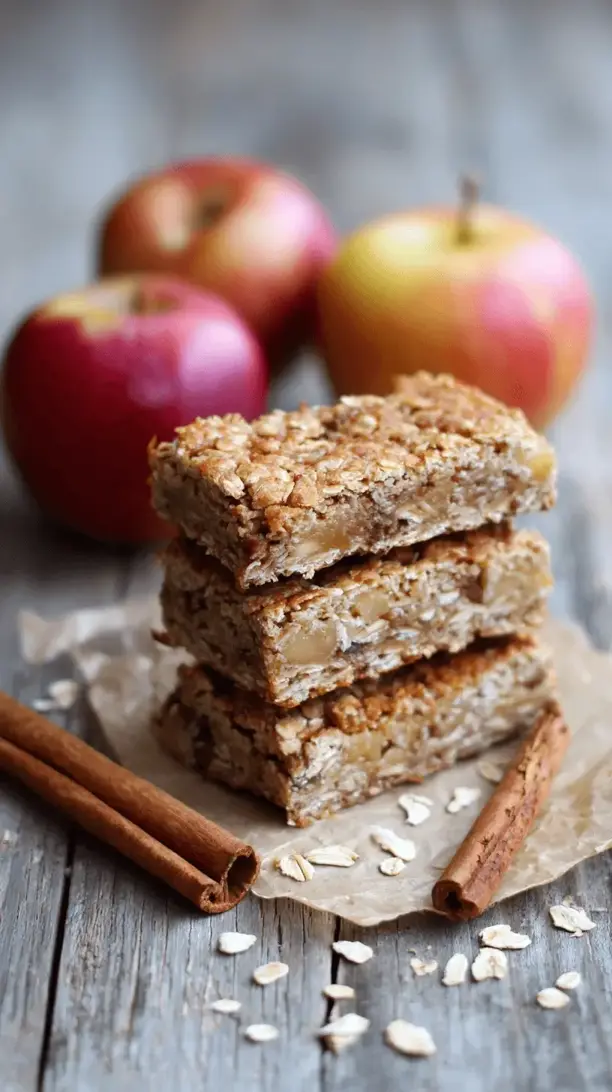 apple cinnamon oat bars