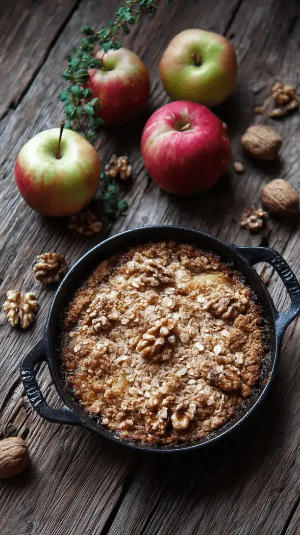 apple walnut crisp