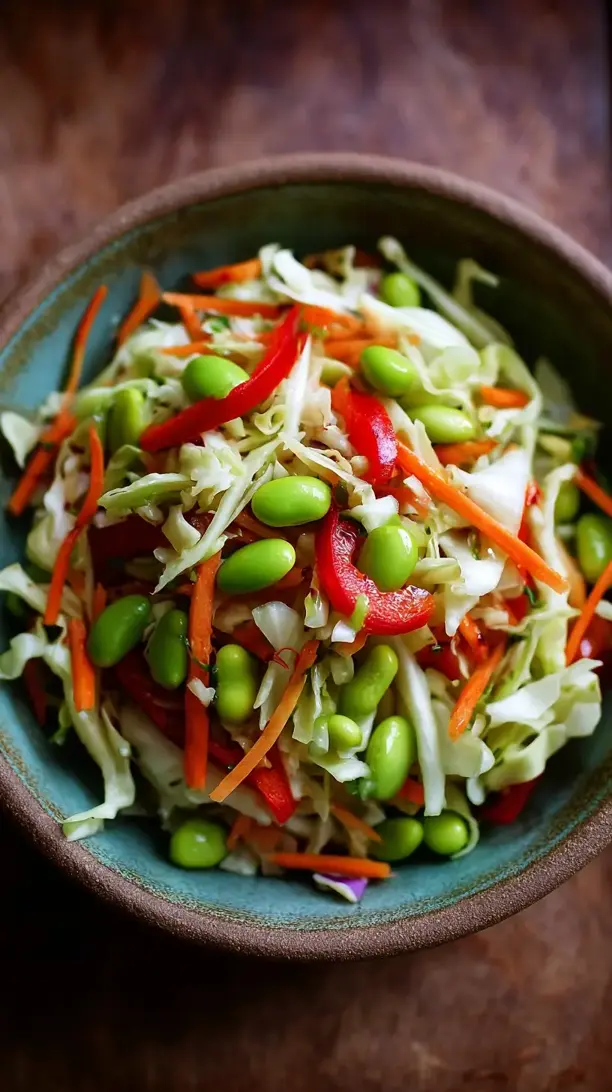 asian edamame cabbage salad