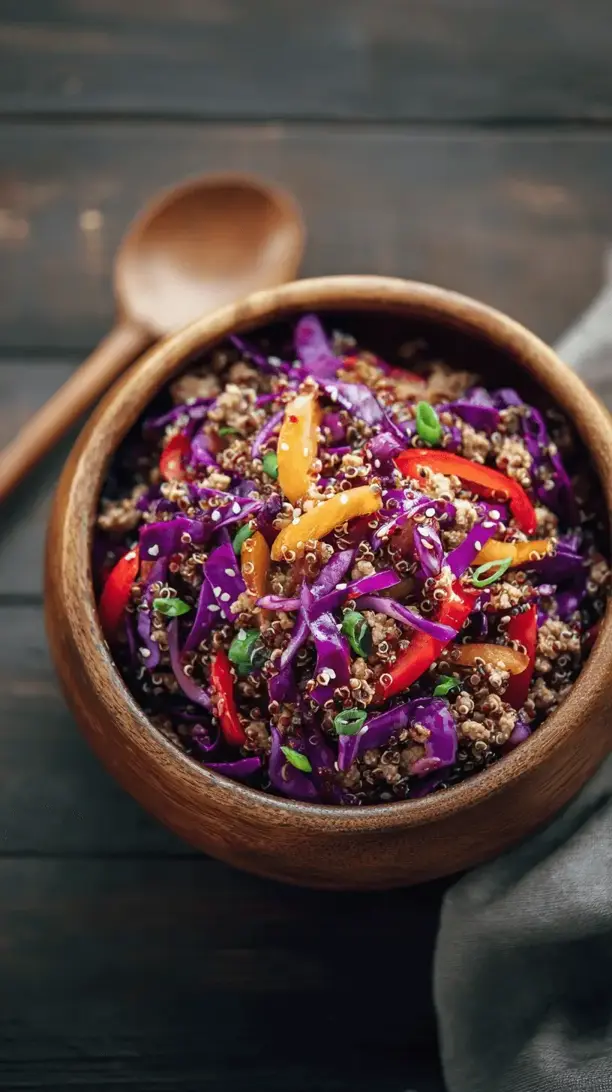 asian turkey and quinoa salad
