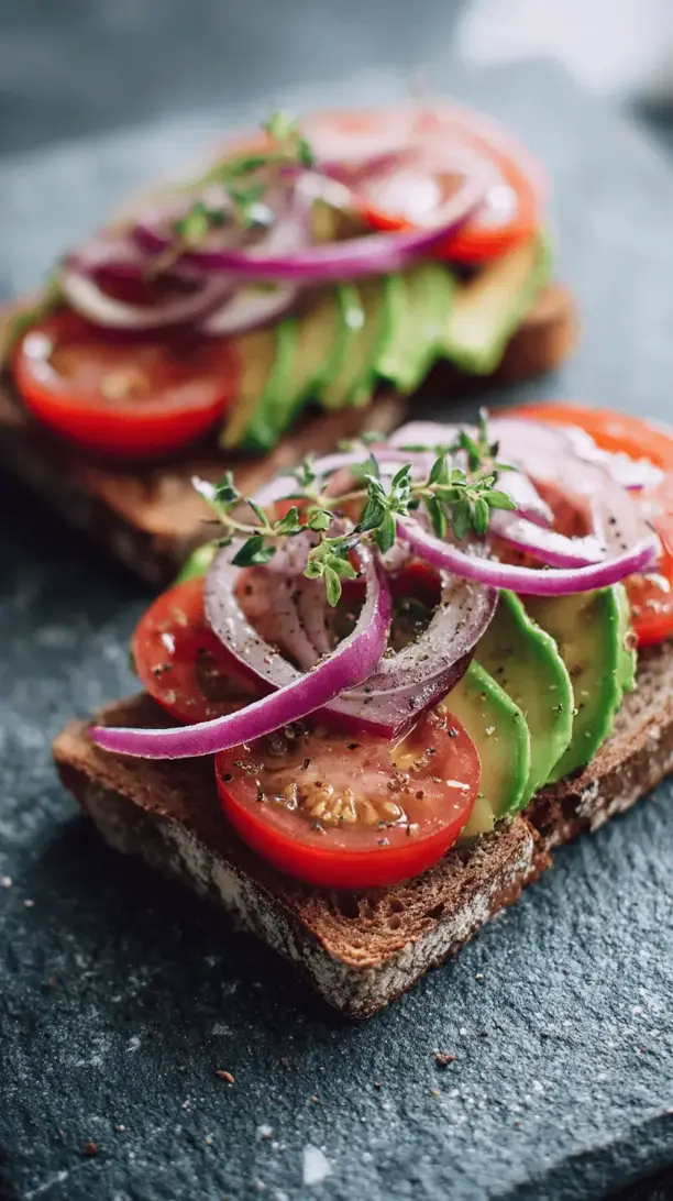 avocado and tomato toast
