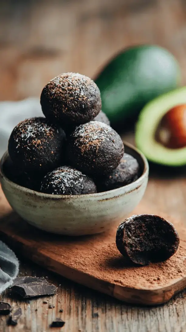 avocado brownie bites