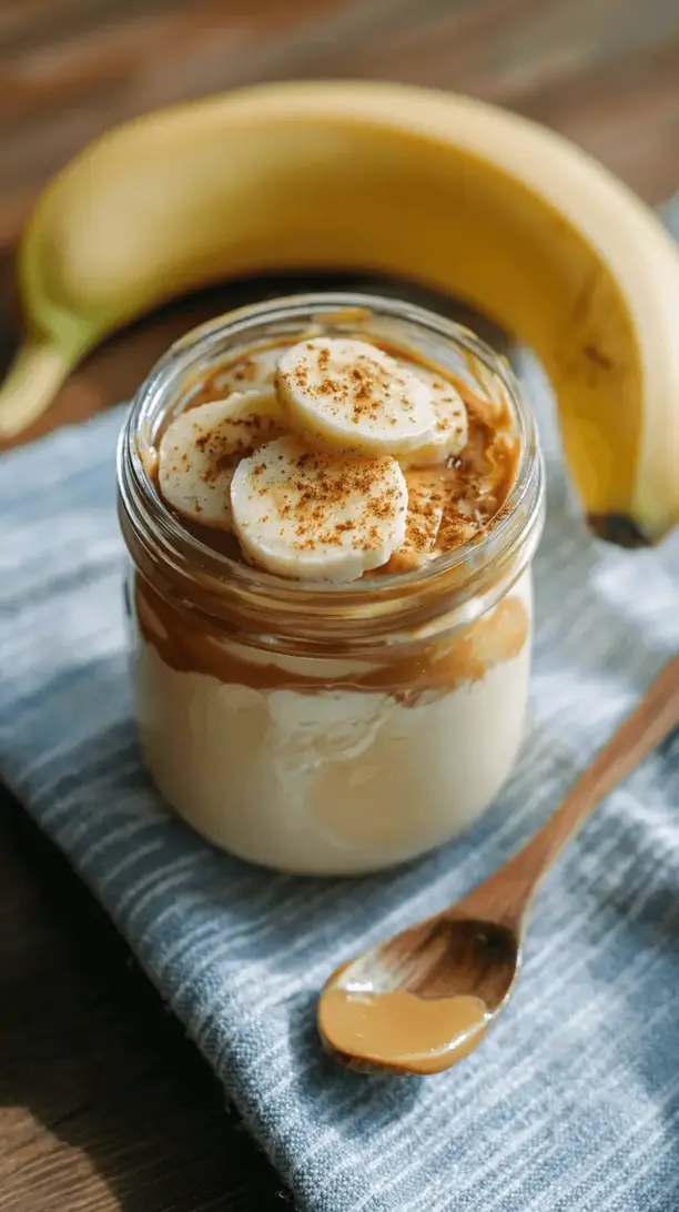 banana nice cream with peanut butter