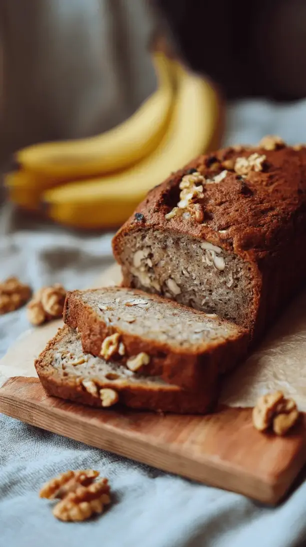 banana nut healthy bread