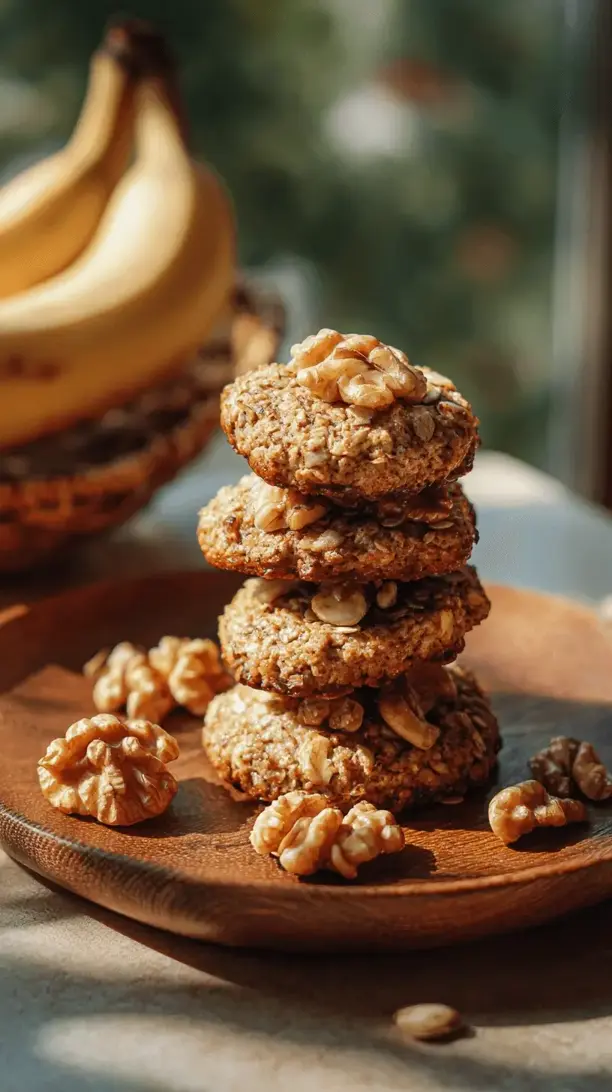 banana nut oatmeal cookies