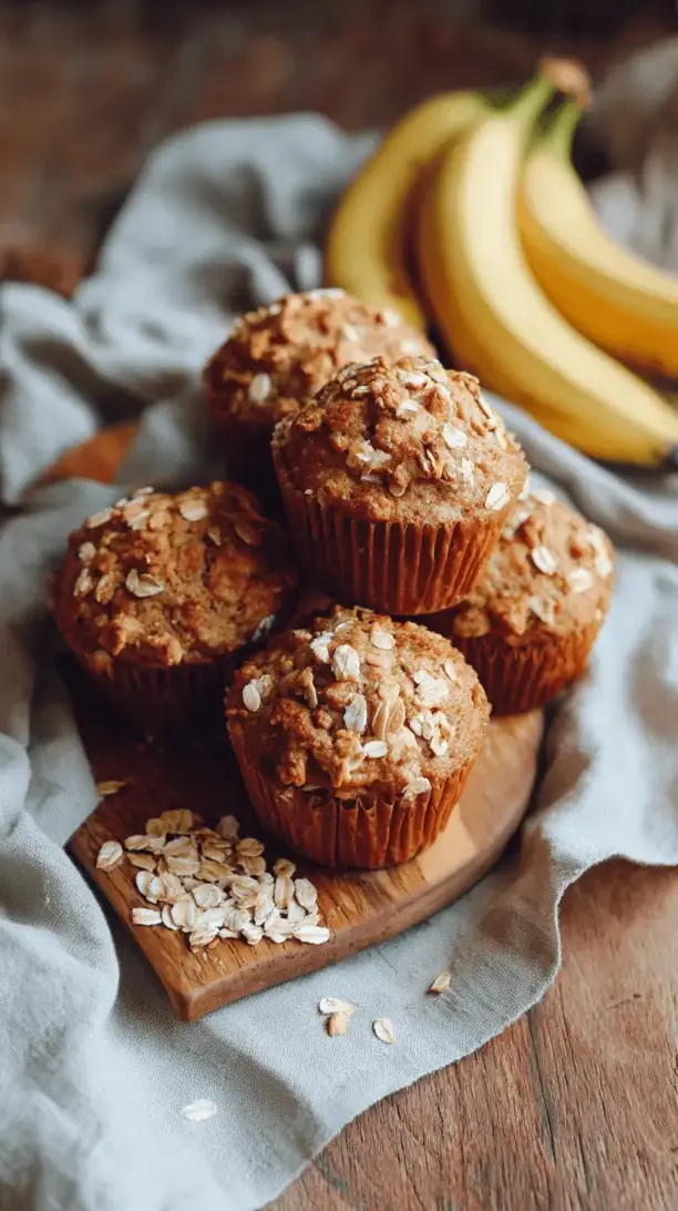 banana oatmeal muffins