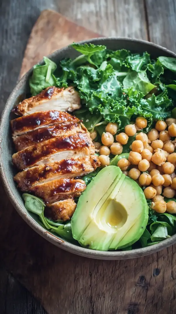 bbq chicken salad bowl