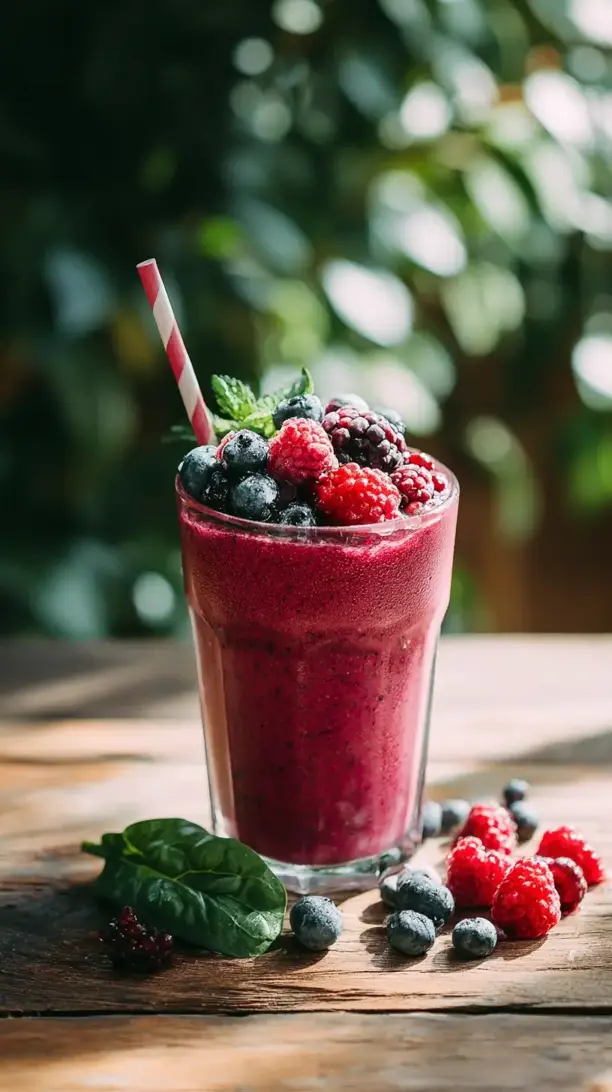 berry beet detox smoothie