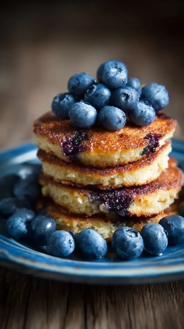 blueberry almond flour pancakes