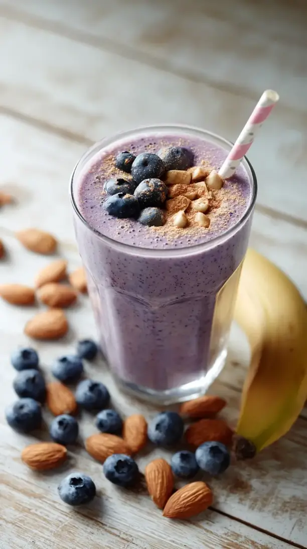 blueberry almond milk smoothie