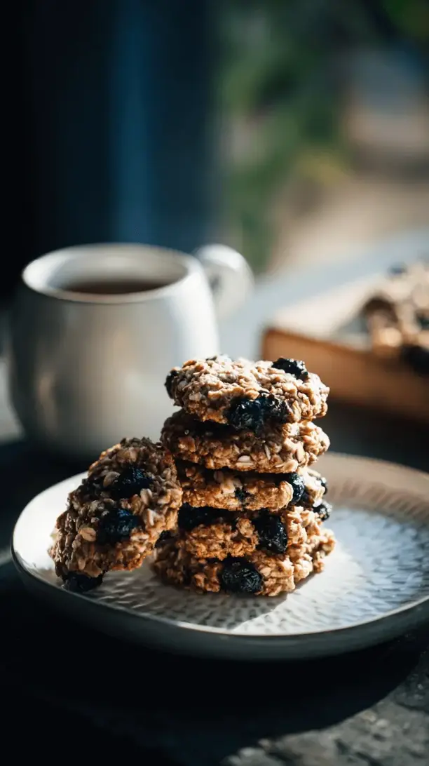 blueberry oat breakfast cookies