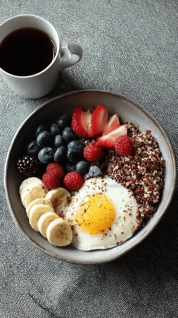 breakfast bowl with ancient grains