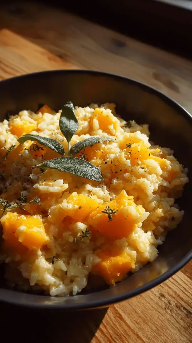 butternut squash and sage risotto