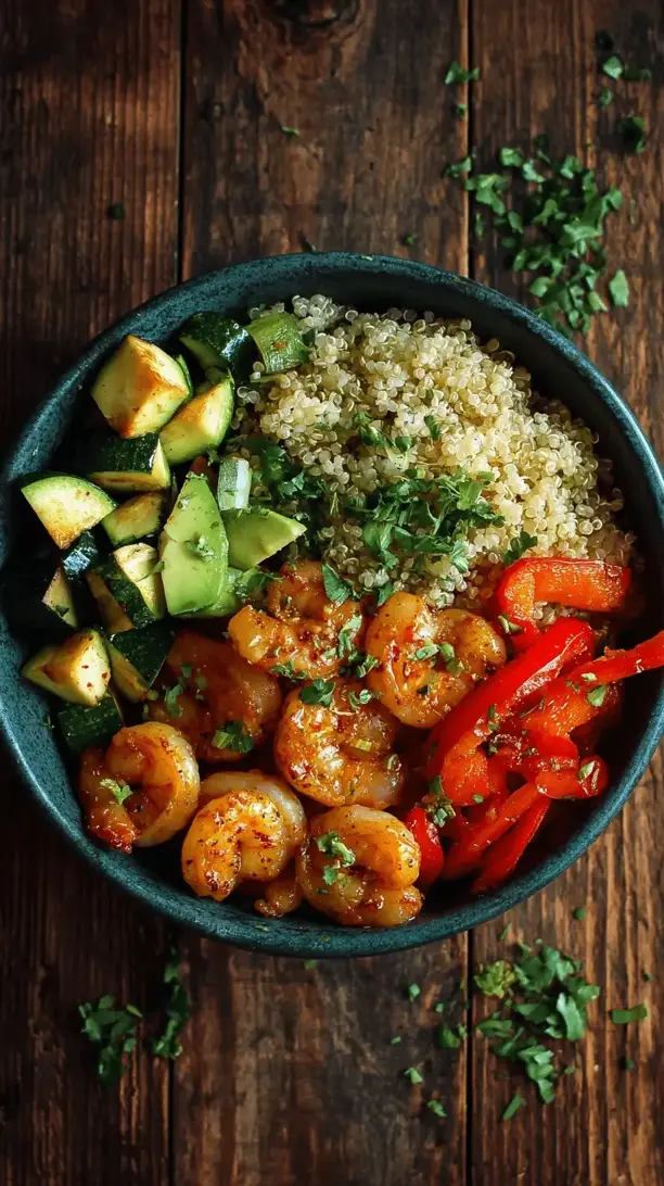 cajun shrimp veggie bowl