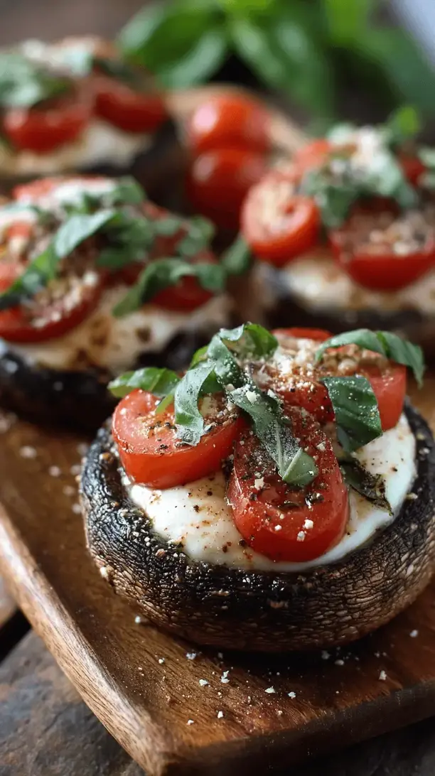 caprese stuffed portobello mushrooms