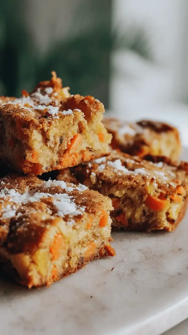 carrot pineapple muffin bars
