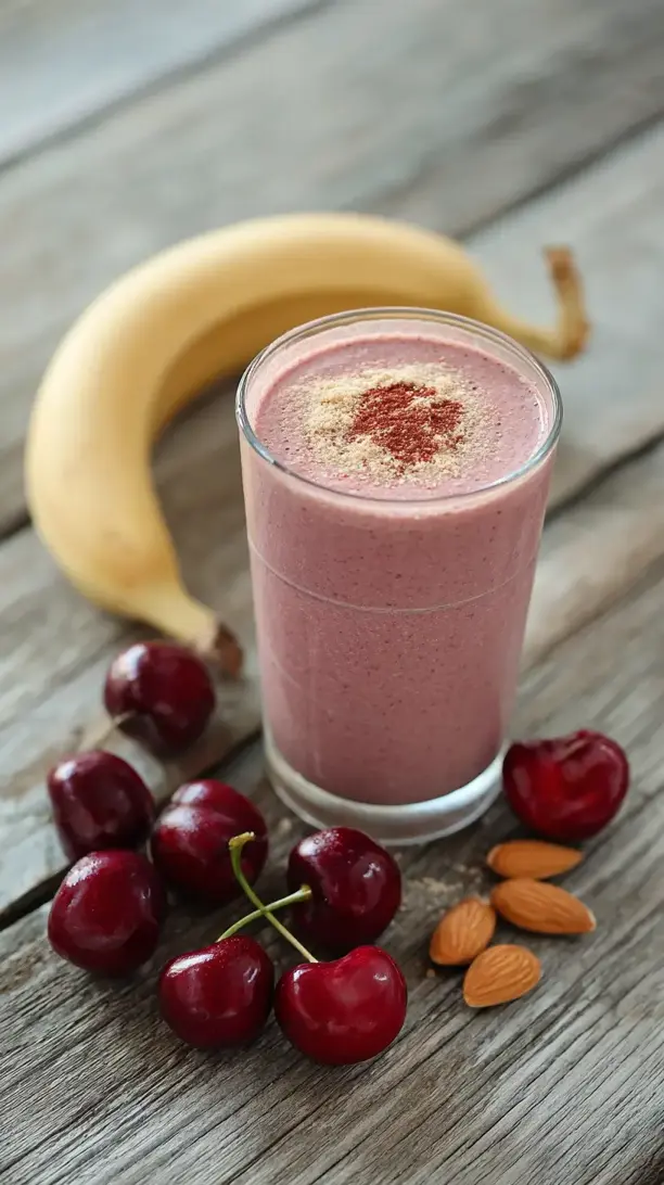 cherry almond recovery shake