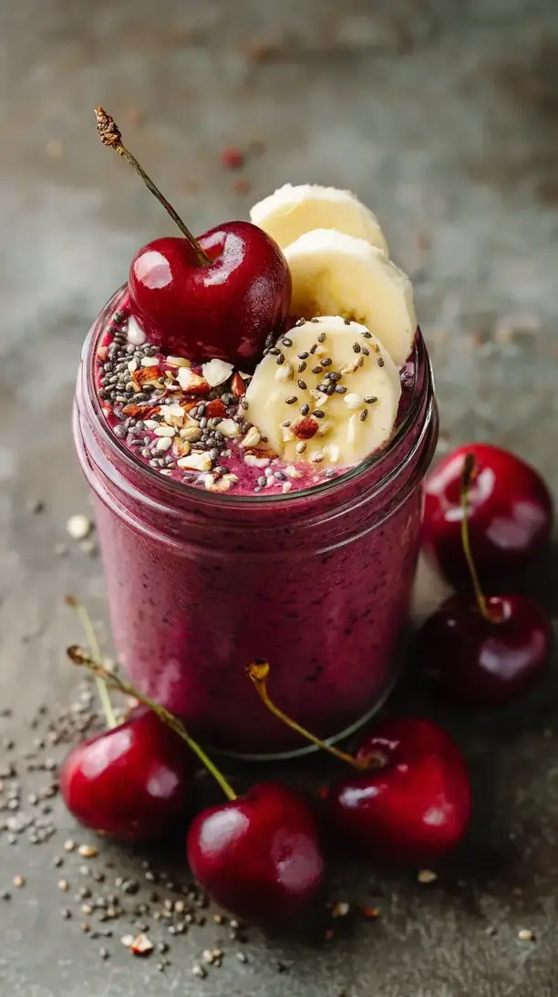 cherry chia seed smoothie