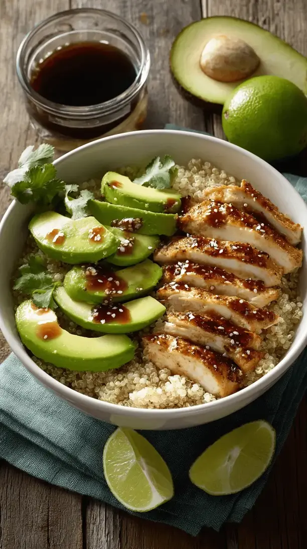 chicken and avocado bowl