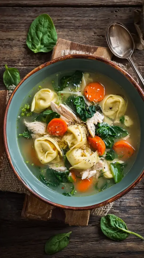 chicken tortellini soup light