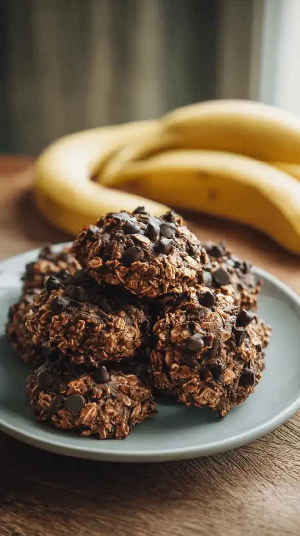 chocolate banana protein cookies
