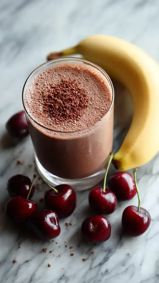 chocolate cherry smoothie