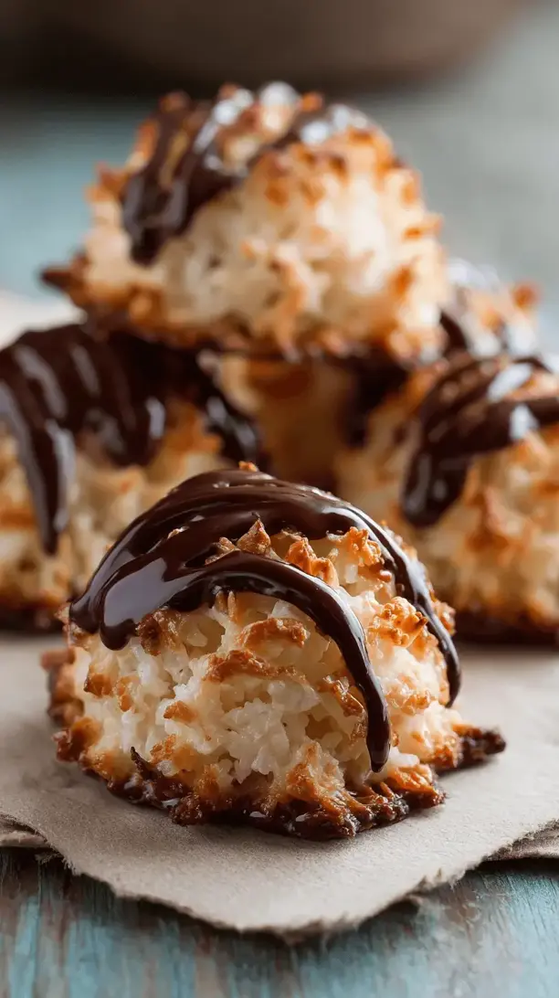 chocolate coconut macaroons