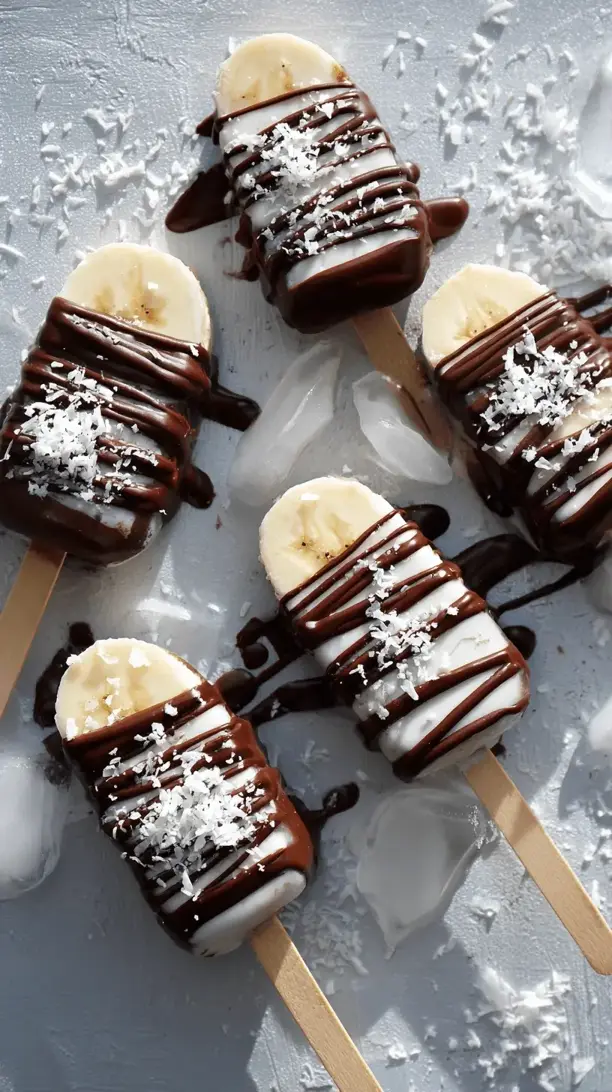 chocolate covered banana pops