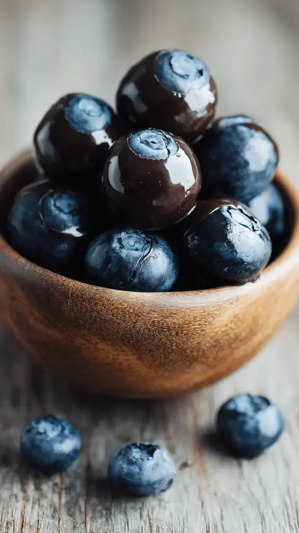 chocolate covered blueberries
