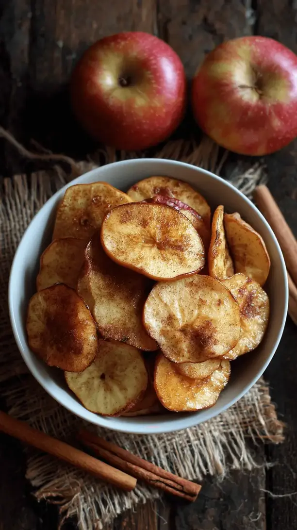 cinnamon baked apple slices