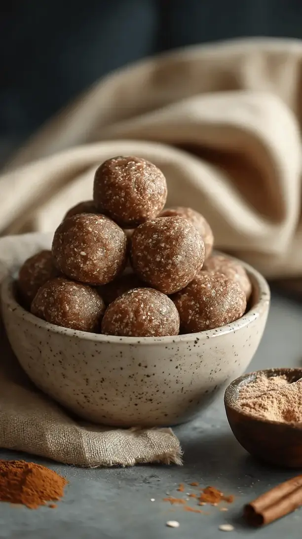 cinnamon roll energy bites