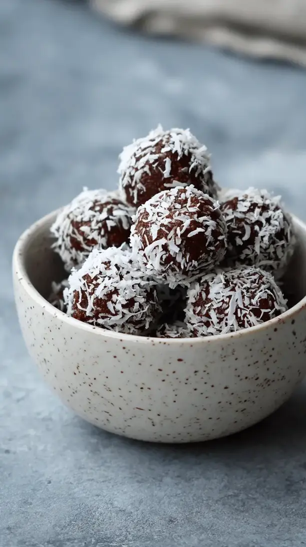 coconut chocolate energy balls