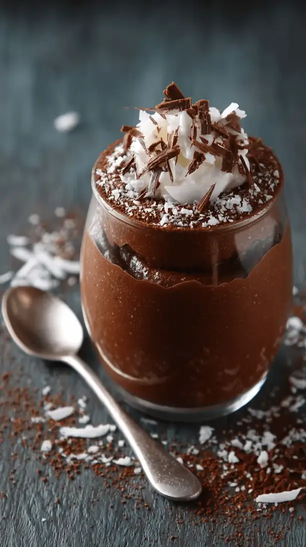 coconut chocolate pudding