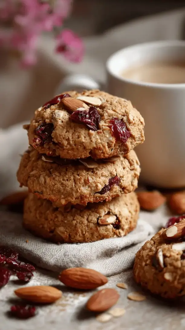cranberry almond power cookies