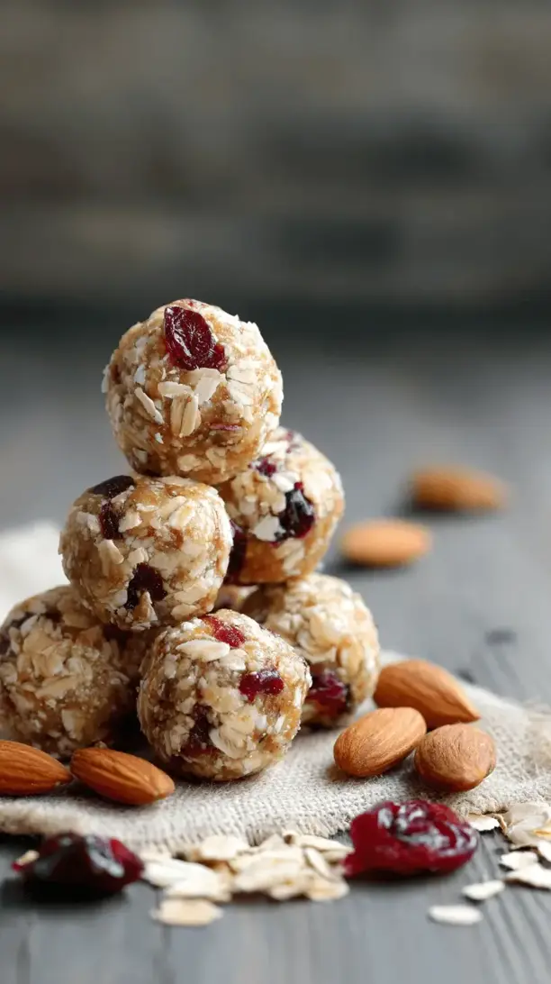 cranberry almond protein balls