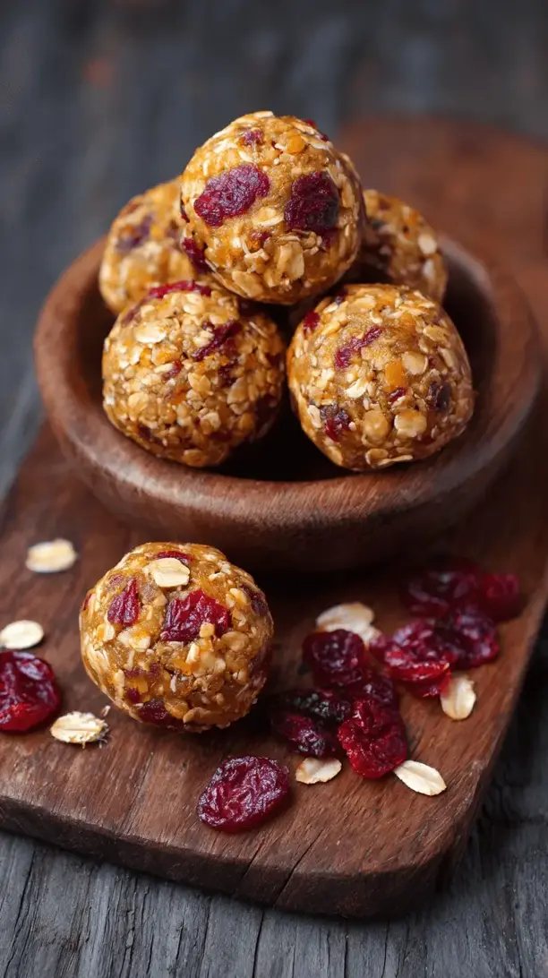 cranberry orange protein balls