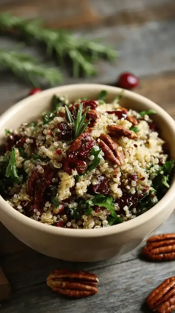 cranberry pecan quinoa salad