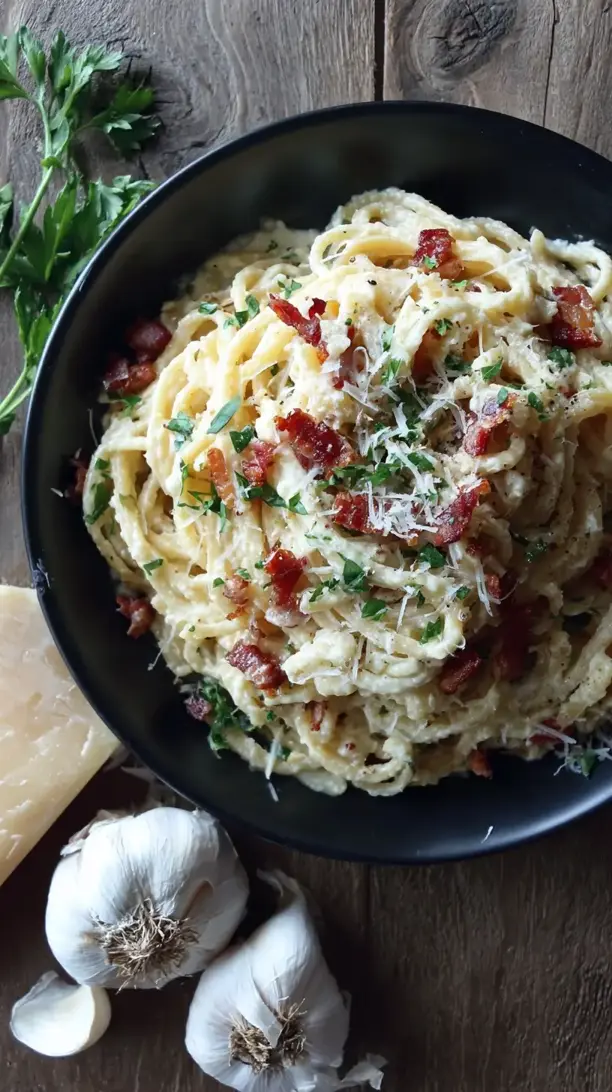 creamy cauliflower alfredo pasta