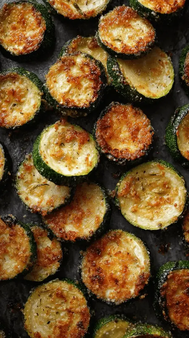 crispy roasted zucchini chips