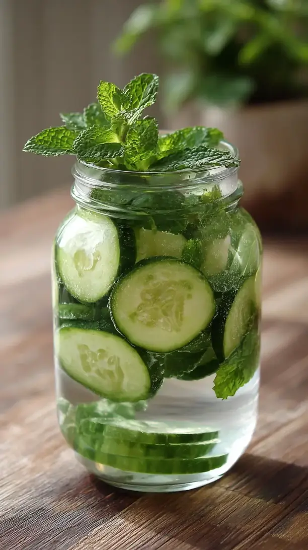 cucumber mint detox water