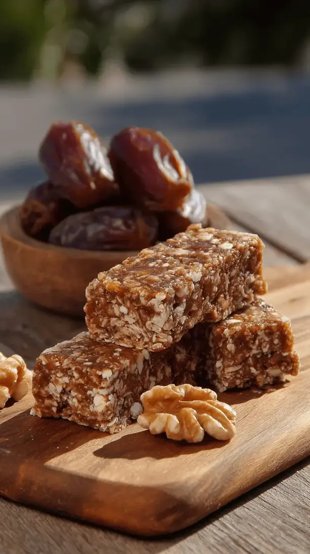 date and walnut energy bars