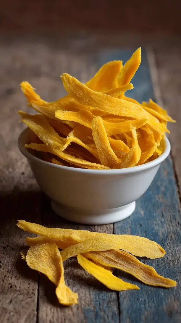 dried mango snack strips
