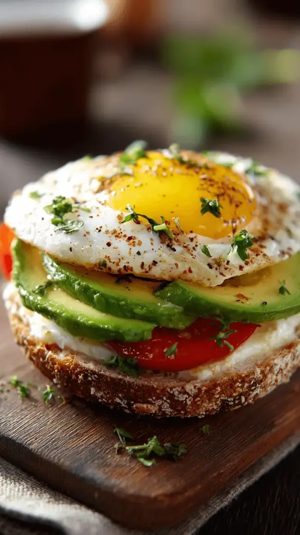 egg white breakfast sandwich